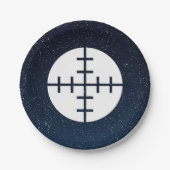 銃は絵画図表を目標とします ペーパープレート (正面)