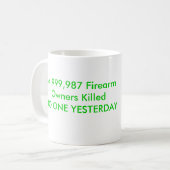 銃は2人の敵だけを備えています: 錆AndStupid Poli… コーヒーマグカップ (正面左)