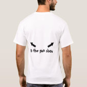 銃へのチケット銃の展示会 Tシャツ (裏面)