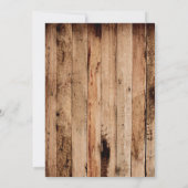 銃またはグリッターの性差別案内カードの招待 招待状 (裏面)