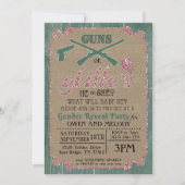 銃またはグリッタージェンダーの明かす招待状 招待状 (正面)