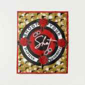 銃またはバラの性別の表示 |あなたのショットを撮影 タペストリー (正面)