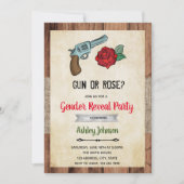 銃またはバラの性差別の招待 招待状 (正面)