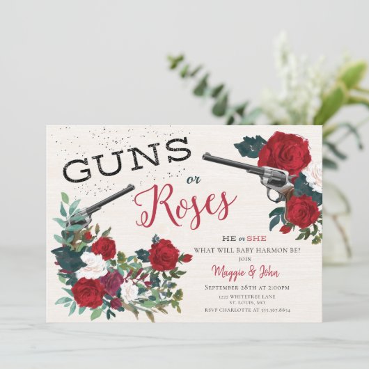 銃またはバラの性差別の招待 招待状 (スタンド正面)