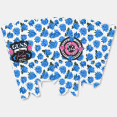 銃またはバラジェンダーがピンク/青の赤ちゃんシャワーを明らかにする フェイバーボックス (見開き)