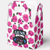 銃またはバラジェンダーがピンク/青の赤ちゃんシャワーを明らかにする フェイバーボックス (見開き)