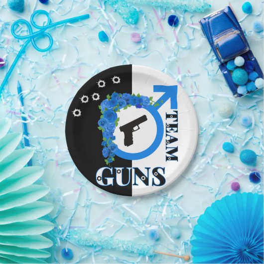 銃またはバラジェンダーがブルーチーム銃を明らかにする ペーパープレート (パーティー)