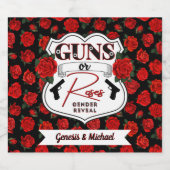 銃またはバラジェンダーがホワイトバッジを明らかにする ビールラベル (シングルラベル)