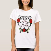 銃またはバラジェンダーがママのバラを明らかにする Tシャツ (正面)