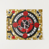 銃またはバラジェンダーが明らかに撮影 タペストリー (正面(横))