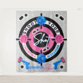 銃またはバラジェンダーが明らかに撮影 タペストリー (正面)