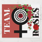 銃またはバラジェンダーが赤ちゃんシャワーを明らかにする|チームバラ ビールラベル (シングルラベル)