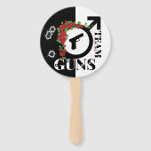 銃またはバラジェンダーが赤ちゃんシャワーを明らかにする|チーム銃 ハンドファン (正面)