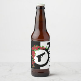 銃またはバラジェンダーが赤ちゃんシャワーを明らかにする|チーム銃 ビールラベル