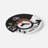 銃またはバラジェンダーが赤ちゃんシャワーを明らかにする|チーム銃 ペーパープレート (アングル)