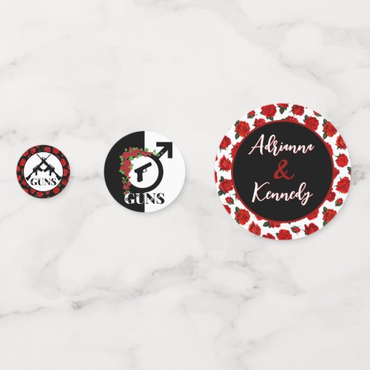 銃またはバラジェンダーの名前をカスタムすると写真の表示 コンフェッティ (正面)