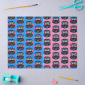 銃またはバラピンク/ブルー性別が赤ちゃんのシャワーを明らかにする 薄葉紙 (クラフト)