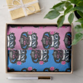 銃またはバラピンク/ブルー性別が赤ちゃんのシャワーを明らかにする 薄葉紙 (ギフト)