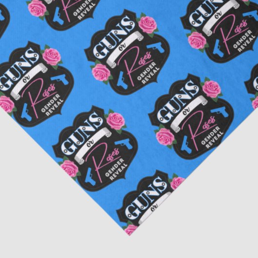 銃またはバラピンク/ブルー性別が赤ちゃんのシャワーを明らかにする 薄葉紙 (詳細)