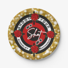 銃またはバラ撃つ撃つ性別リビール ペーパープレート