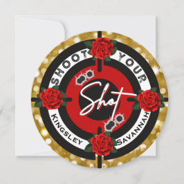 銃またはバラ |撮影した性別のリビール 招待状