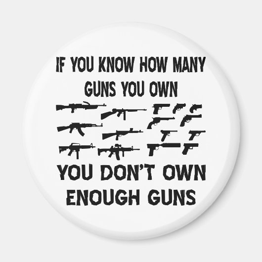 銃もしの数は知ってるだろう マグネット (正面)