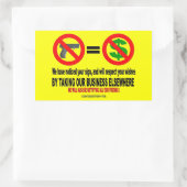 銃も月も 長方形シール (バッグ)