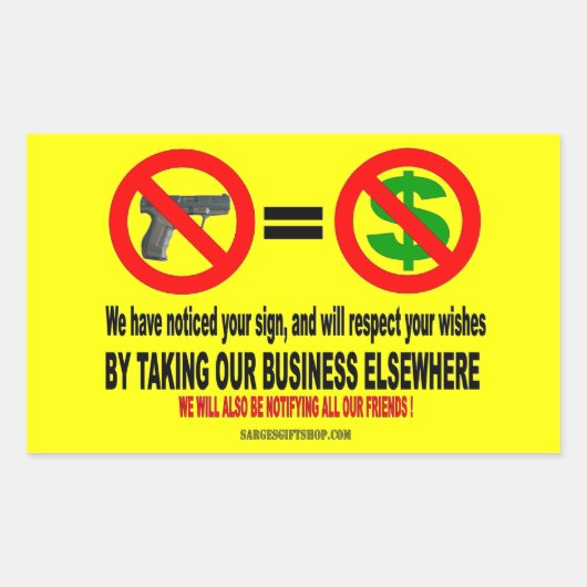 銃も月も 長方形シール (正面)