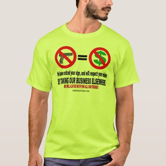 銃も金も無し Tシャツ (正面)