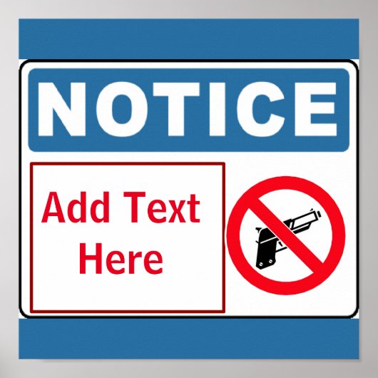 銃をオンプレミスで使用しない、文字の追加、署名 ポスター (正面)