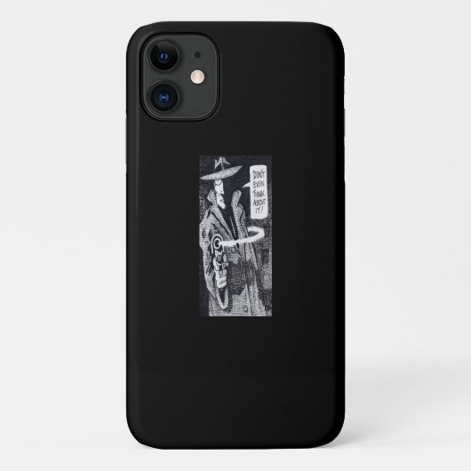 銃を向けたグラフィック小説の主人公 Case-Mate iPhoneケース (裏面)
