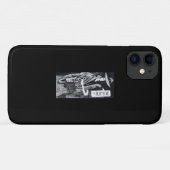 銃を向けたグラフィック小説の主人公 Case-Mate iPhoneケース (裏面(横))