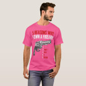 銃を所有する5つの理由 – 銃の所有者と2番目 Tシャツ (正面フル)