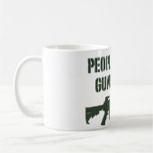 銃を持つ人々はマグを食べます コーヒーマグカップ (左)