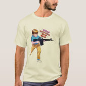 銃を持つ子供 Tシャツ (正面)