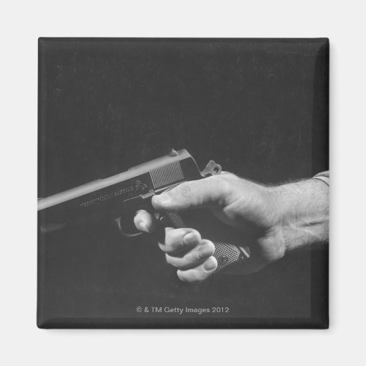 銃を持つ男 マグネット (正面)