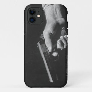 銃を握っている人 iPhone 11 ケース