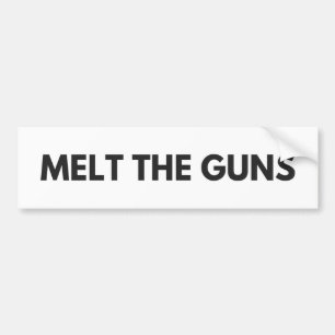 銃を溶かして下さい バンパーステッカー