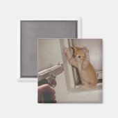 銃を突きつけられて！ マグネット (正面/裏面)