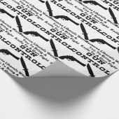 銃を突き合わせる時にナイフを持って来て欲しい ラッピングペーパー (角)