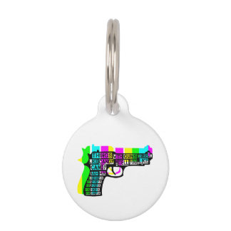 銃を装備した物 ペット　ネームタグ