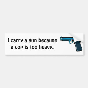 銃を運んで下さい バンパーステッカー