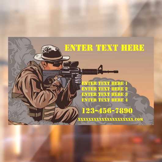 銃カスタマイズ戦術訓練学校 ウィンドウサイン (シート2)