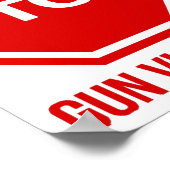 銃ストップ暴力 ポスター (角)