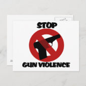 銃ストップ暴力 ポストカード (正面/裏面)