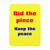 銃スローガンを禁止する マグネット (縦)