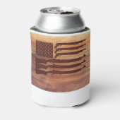 銃ライフル旗の木 缶クーラー (缶裏面)