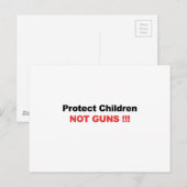 銃保護ではなく子供 ポストカード (正面/裏面)