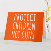 銃保護ではなく子供 – 銃の暴力を終了I カード (黄色い花)