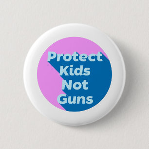 銃保護を使わない子ども 缶バッジ